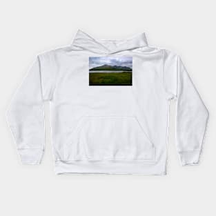 Twelve Bens from across Lough Inagh Kids Hoodie